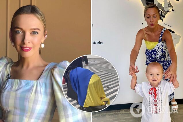 Василиса Фролова накрыла детскую коляску флагом Украины и вышла протестовать в ОАЭ: здесь запрещены митинги