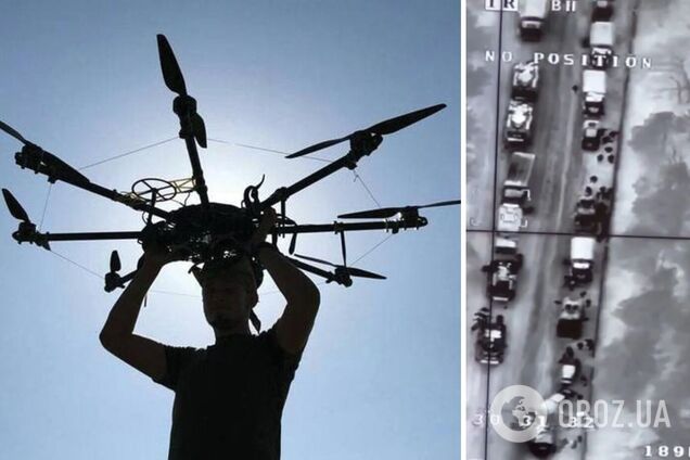 Влаштовує 'феєрверки': в ЗСУ показали кадри роботи дрона-бомбардувальника по ворожих позиціях. Відео