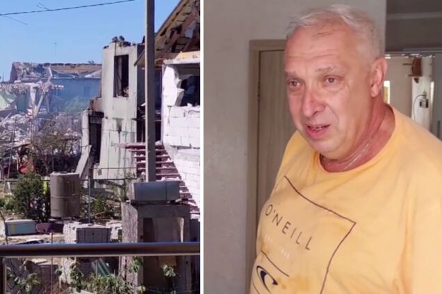 'Все прошило уламками': чоловік розповів деталі ракетного удару РФ по Затоці, під час якого дивом вижив. Відео