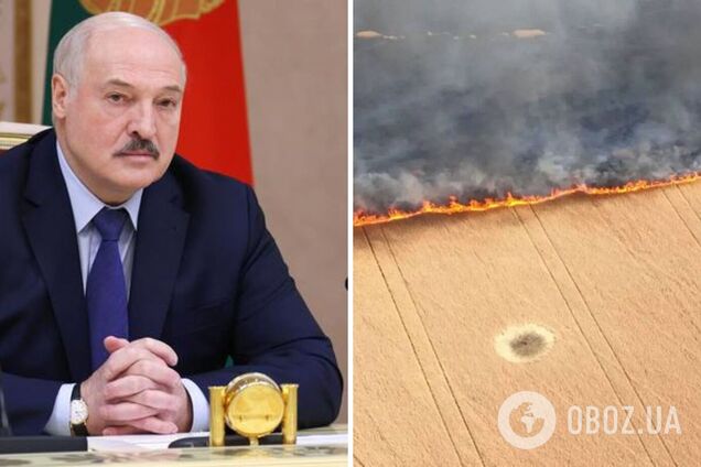Лукашенко заявив, що Україна сама підпалює свої поля
