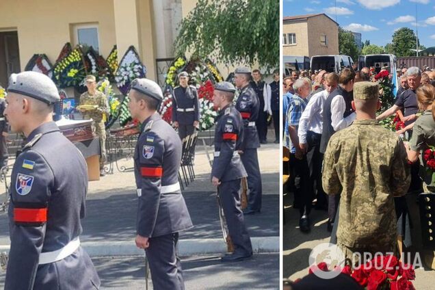 Настоящие рыцари ХХІ века: Порошенко почтил память командира 28-й бригады Виталия Гуляева и его собратьев. Фото