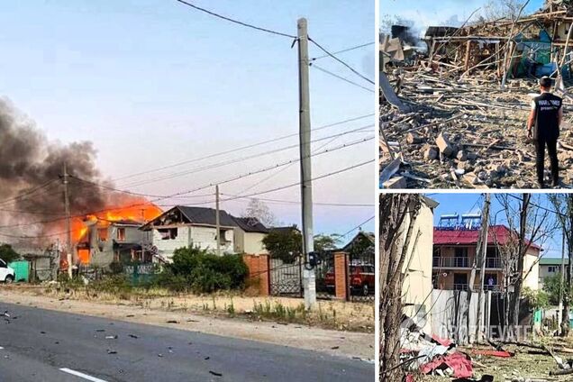 Ракетний удар РФ по Затоці: окупанти знищили вщент п’ять житлових будинків і 15 баз відпочинку. Фото