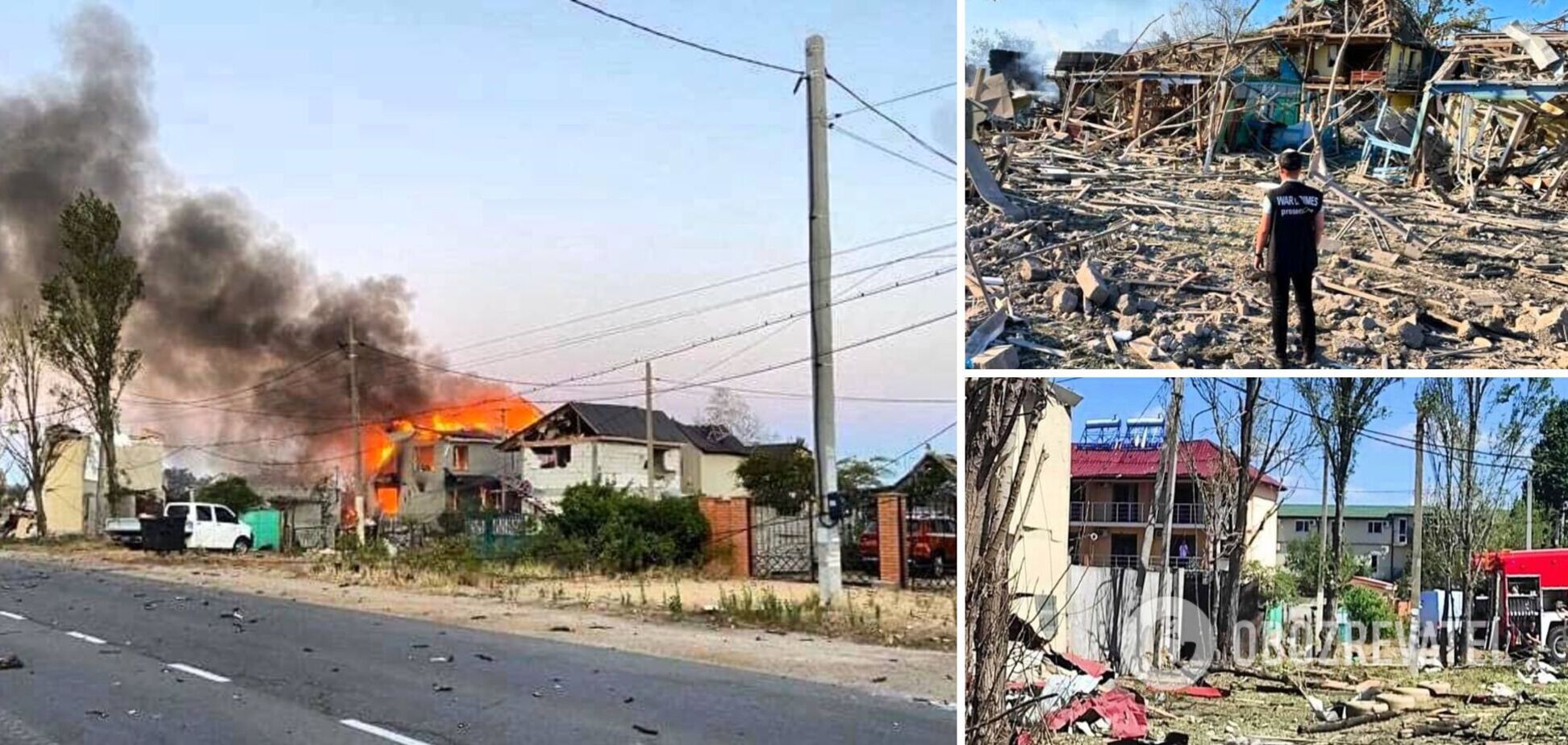 Ракетный удар РФ по Затоке: оккупанты уничтожили пять жилых домов и 15 баз отдыха. Фото