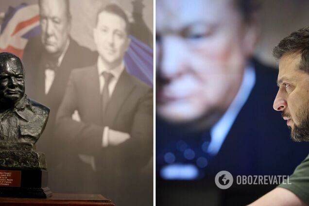 Зеленський отримав премію Черчилля за лідерство та подякував українцям, які піднялися на захист свободи від тиранії. Фото та відео
