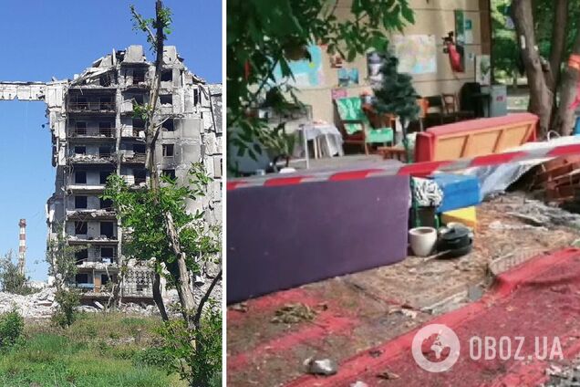 У Маріуполі мешканці першого знесеного окупантами будинку змушені облаштувати житло на вулиці просто неба. Відео