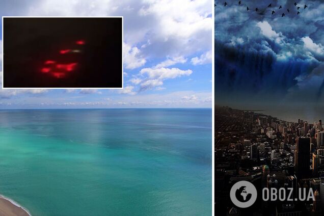Пилот снял жуткое красное свечение над Атлантическим океаном: в сети заговорили о конце света