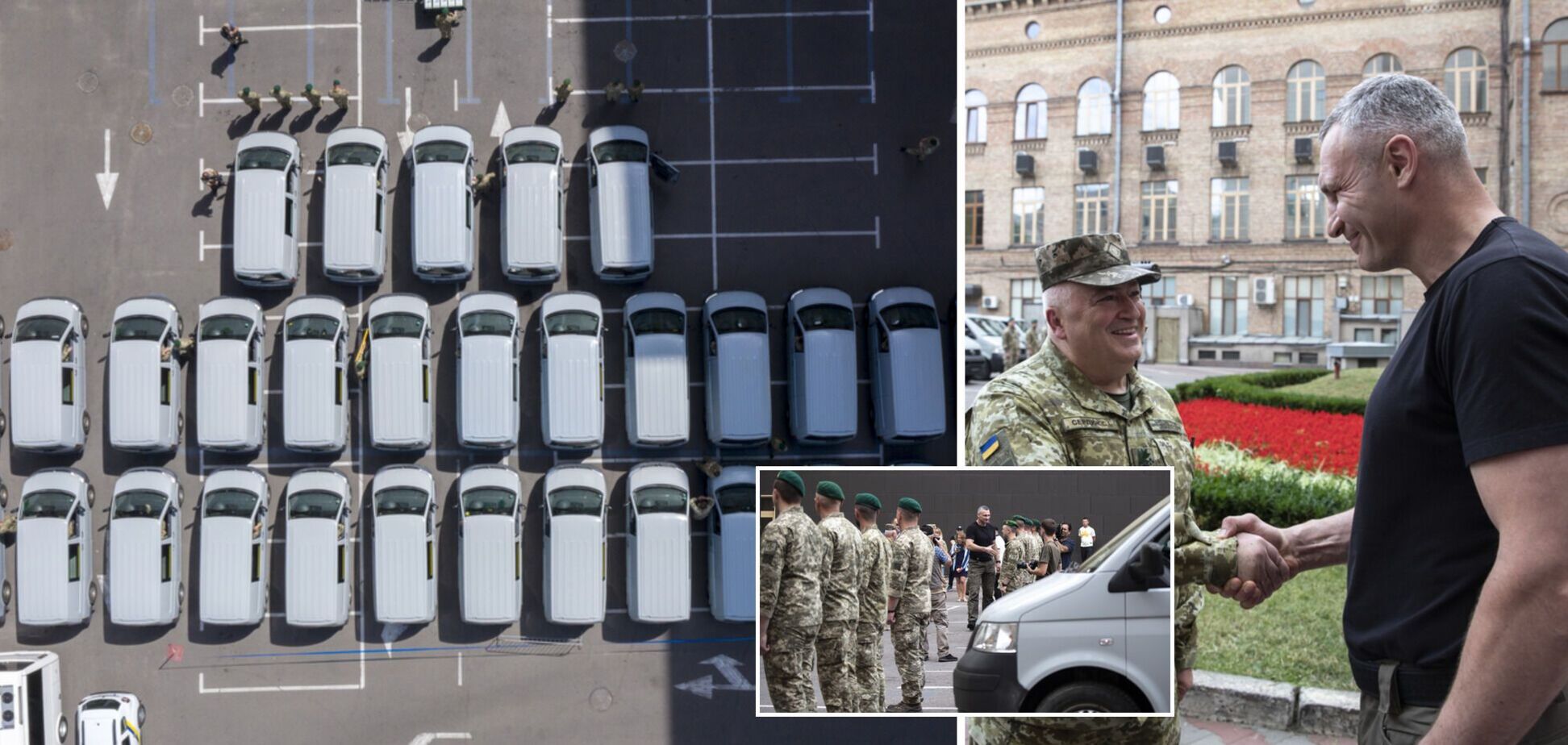 Кличко передал пограничникам 35 микроавтобусов: будут использоваться при патрулировании госграницы. Фото