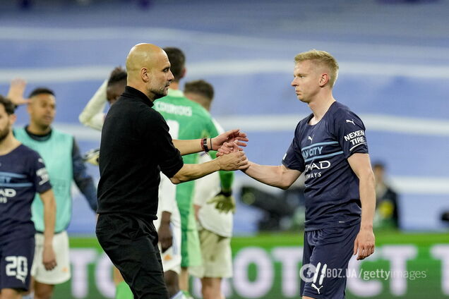 Александр Зинченко и Пеп Гвардиола