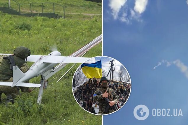 Російський безпілотник був збитий зенітниками ЗСУ