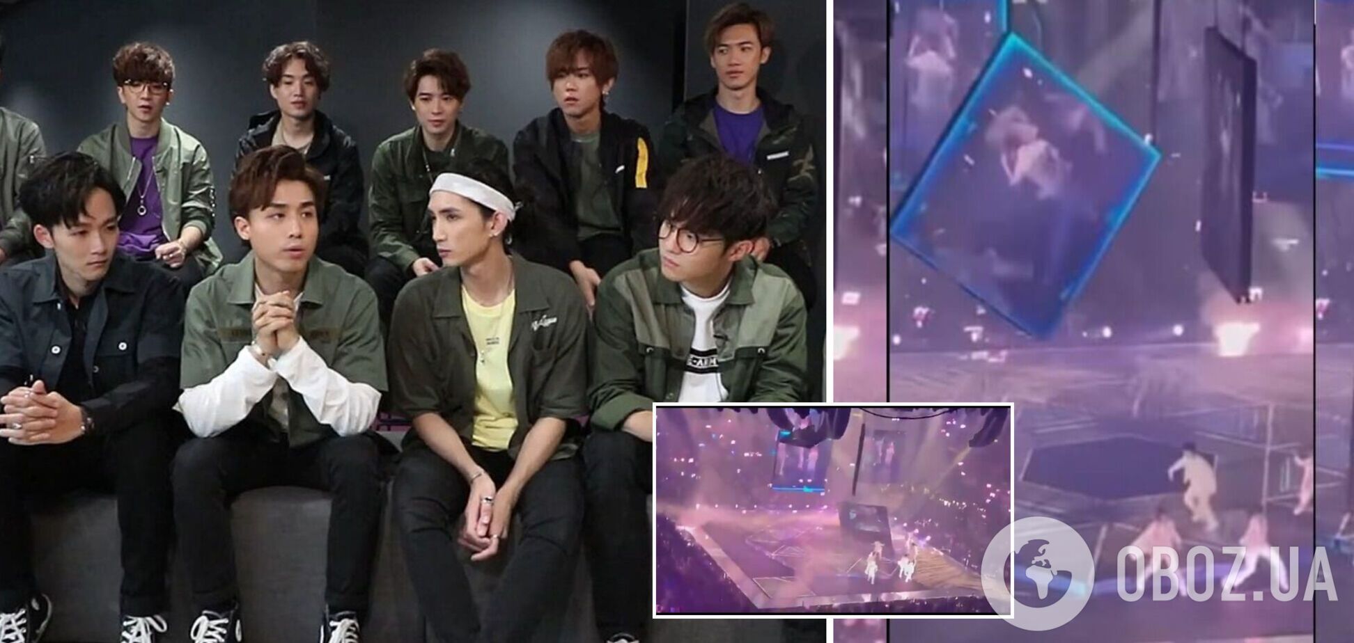 Огромный экран упал прямо на голову танцору: трагический инцидент во время выступления гонконгских артистов попал на видео