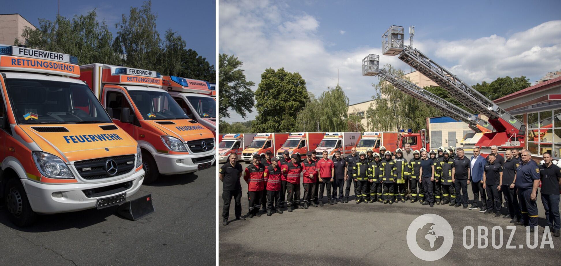 Киев получил от партнеров еще 12 пожарно-спасательных авто и 7 скорых: Кличко передал технику службам