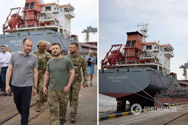 Зеленський у порту оголосив про готовність України розпочати морський експорт зерна