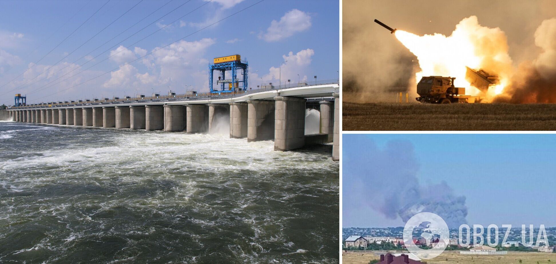 В оккупированной Новой Каховке прогремела серия взрывов: ударили по ГЭС