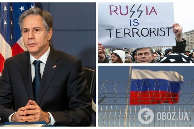 Блінкен не підтримує визнання Росії державою-спонсором тероризму: в NYT розкрили деталі