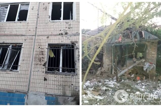 Ворог випустив по Нікополю близько 50 снарядів за ніч: пошкоджено будинки, школу і дитячий садок. Фото