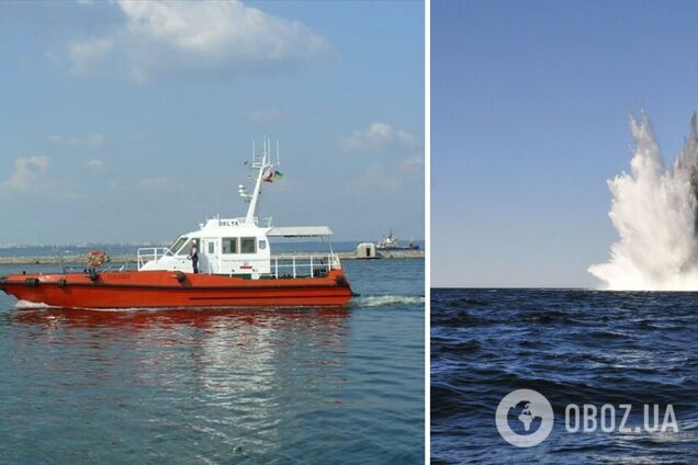 Лоцманський катер зіткнувся з вибуховим пристроєм у гирлі Дунаю