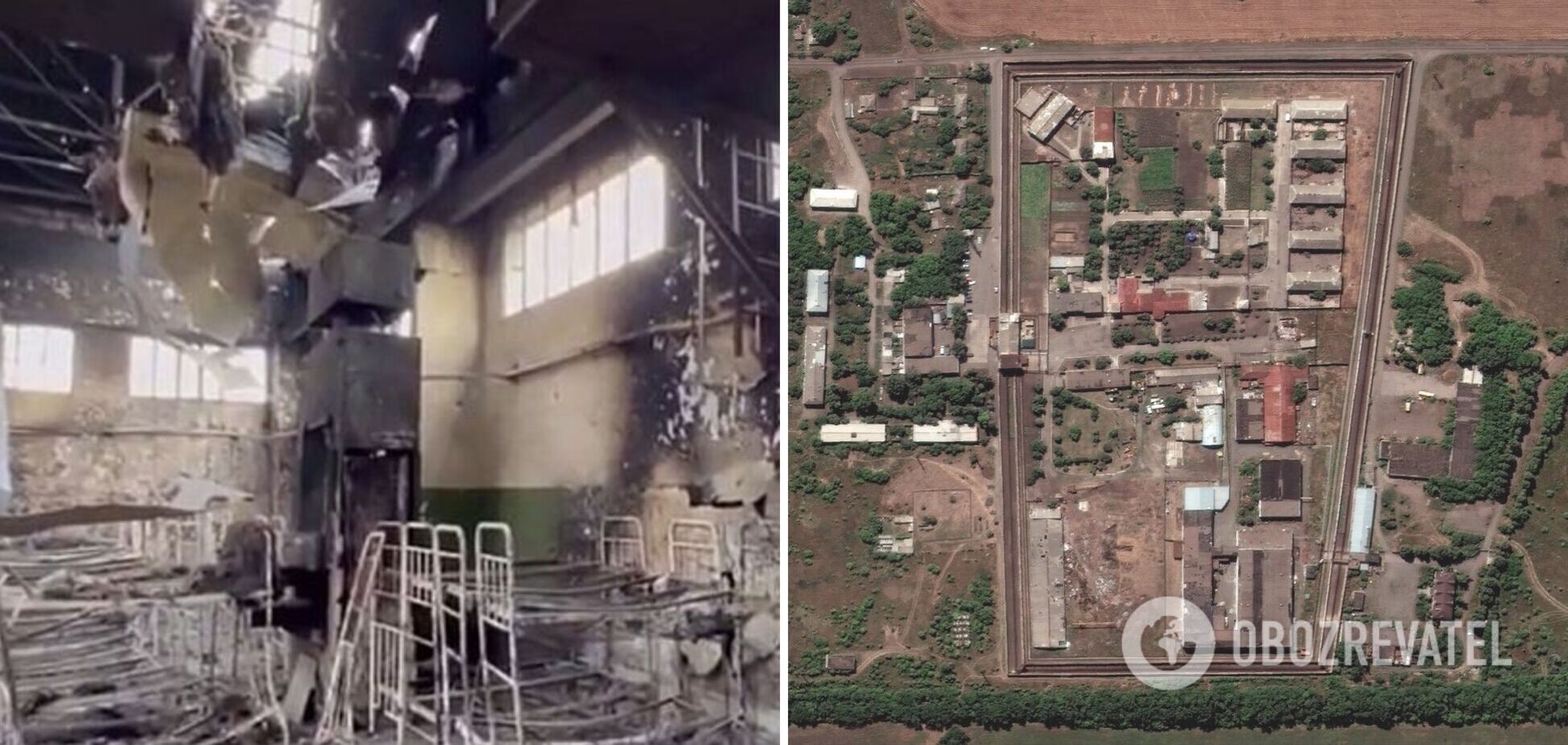 Барак підірвали зсередини: супутникові знімки пролили світло на нові деталі трагедії в Оленівці