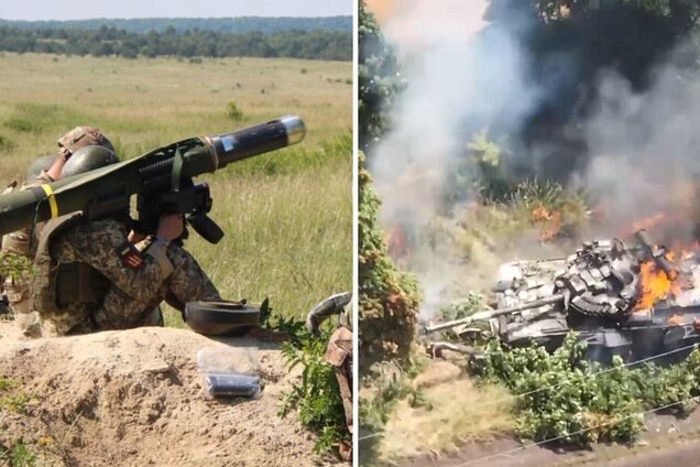 93 ОМБр из ПТУРа подбила российский танк Т-80