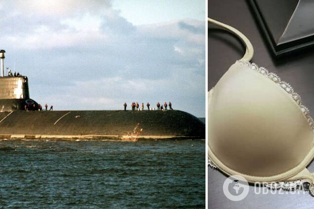 В сети высмеяли капитана атомной подводной лодки РФ за 'бретельку от бюстгальтера' на голове. Фото