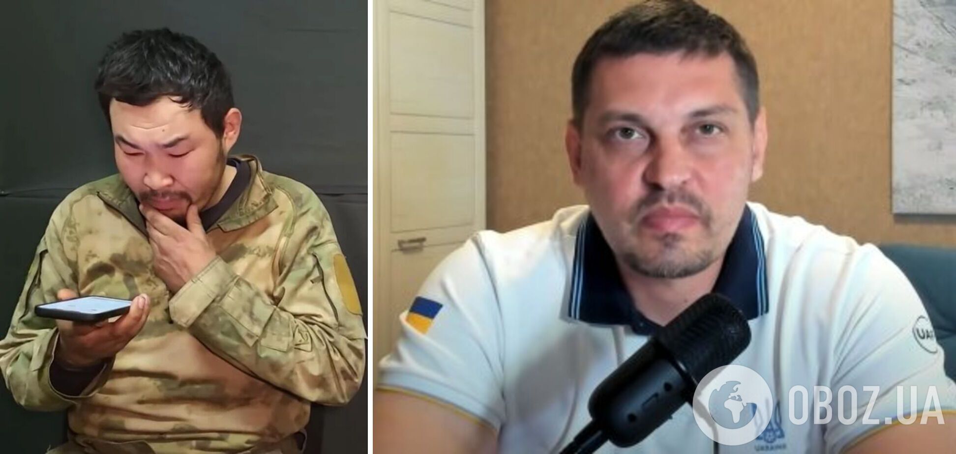 Российский пленный потерял сознание, просматривая кадры с пытками украинского военного
