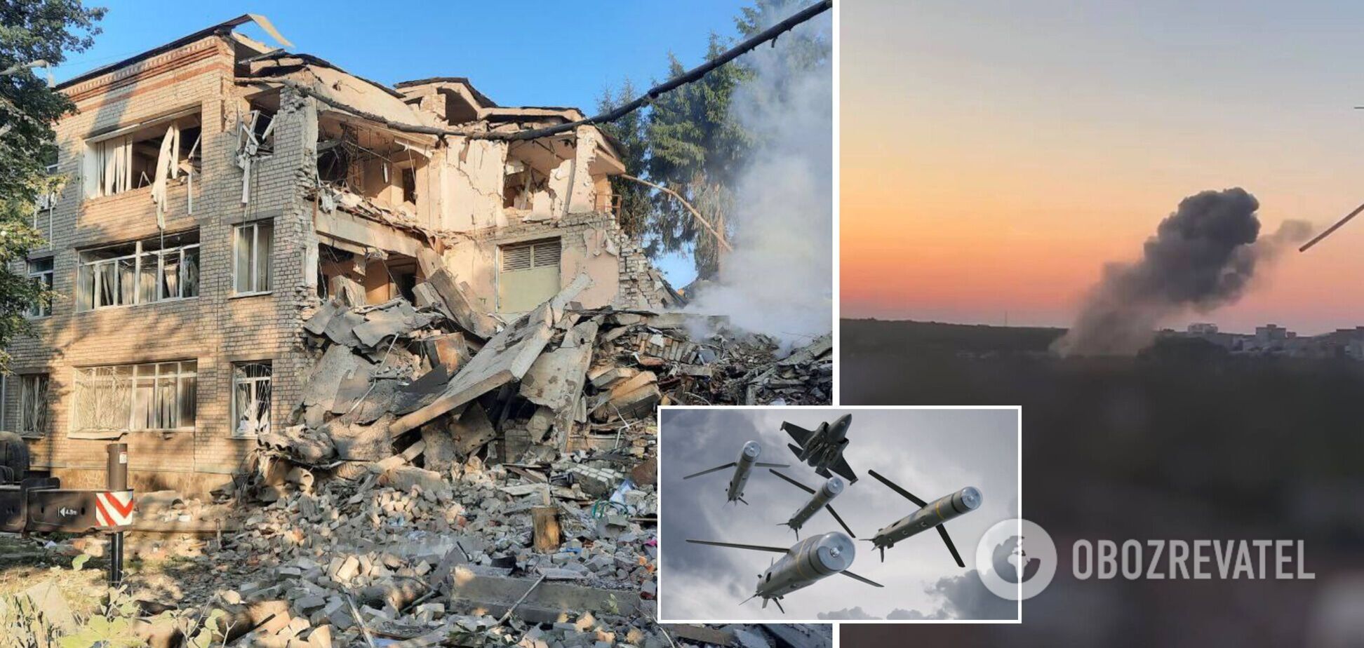 Оккупанты нанесли ракетный удар по школе в Харькове, спасатели разбирают завалы. Фото