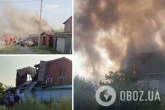 В Таганроге сбили беспилотник, БПЛА упал на жилой дом и сжег его