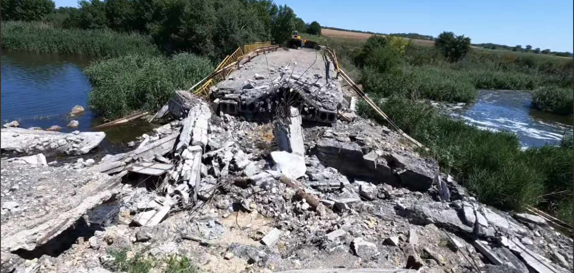 Знищене російськими окупантами село на Херсонщині