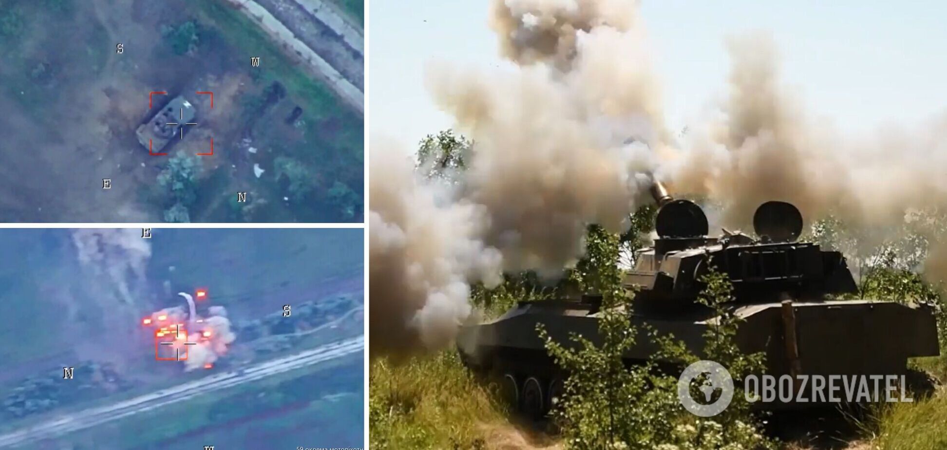 Мінус дві броньовані машини із боєкомплектом: у ЗСУ показали яскраве відео знищення окупантів