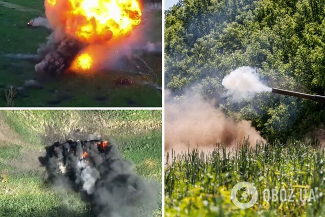 ВСУ показали, как 'выжигают' оккупантов с украинской земли: техника врага превращается в металлолом. Видео