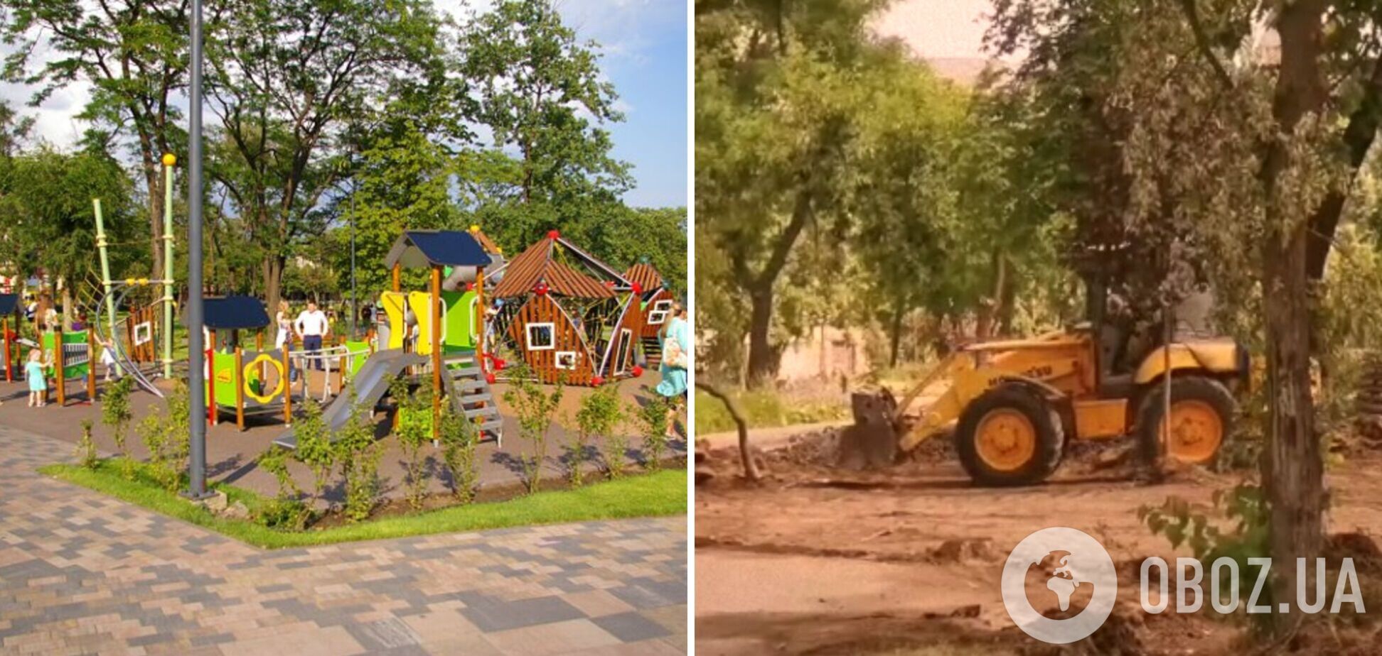 В Мариуполе оккупанты украли детскую площадку и плитку