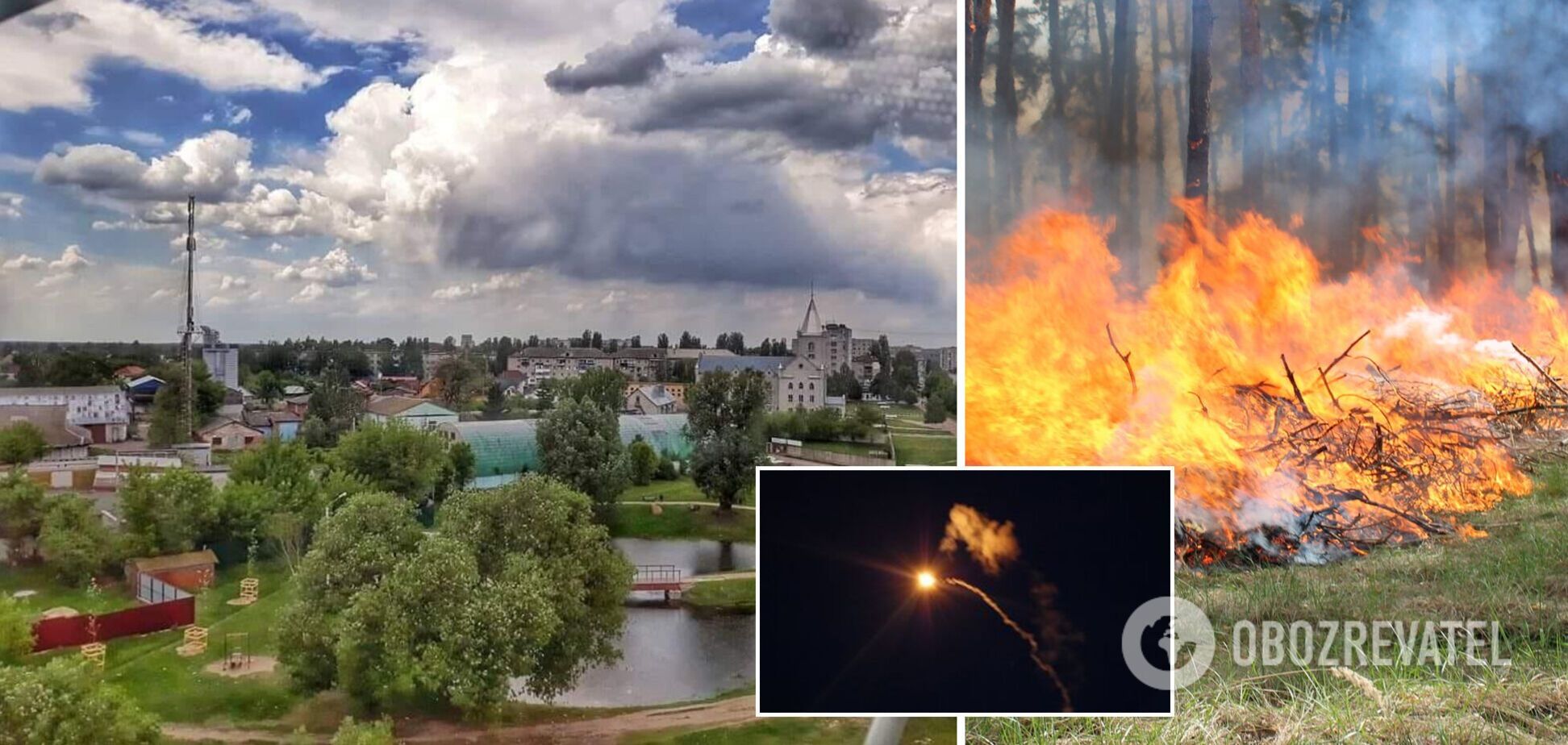 Россия ударила ракетами по Шостке на Сумщине: вспыхнул пожар, есть пострадавший