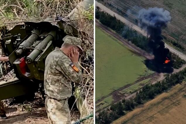 Артилеристи ЗСУ спалили російську техніку на Дніпропетровщині