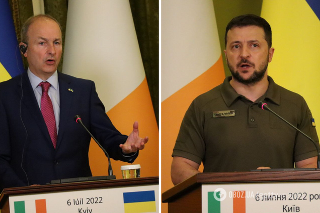 Зеленський та прем'єр-міністр Ірландії Мартін обговорили допомогу Україні та нові санкції проти РФ. Фото і відео