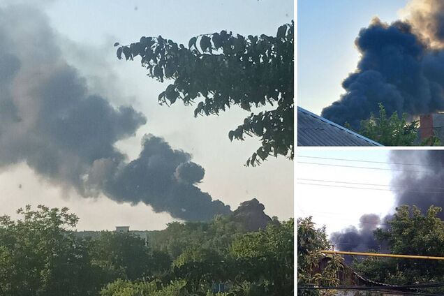 В оккупированном Донецке горит нефтебаза