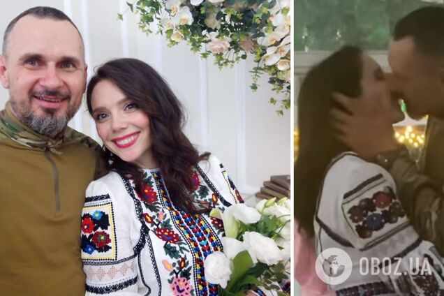 Падалко показала пристрасний поцілунок Сенцова з новою дружиною. Відео