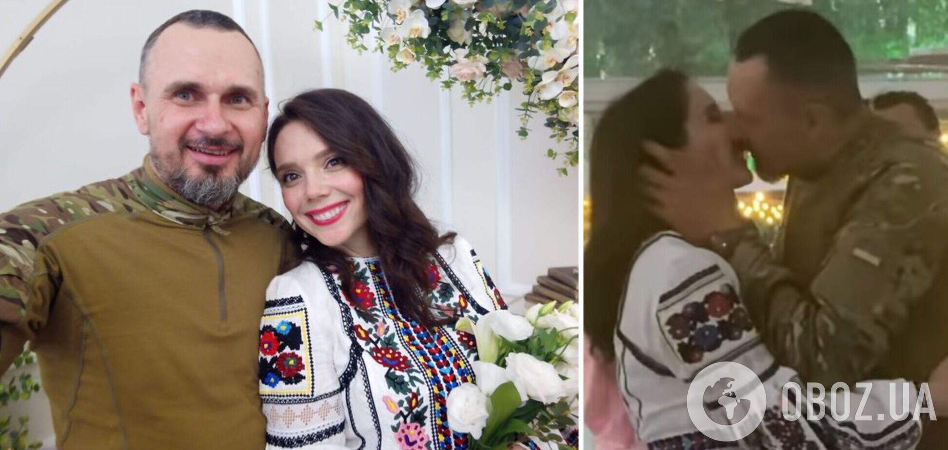 Падалко показала страстный поцелуй Сенцова с новой женой. Видео