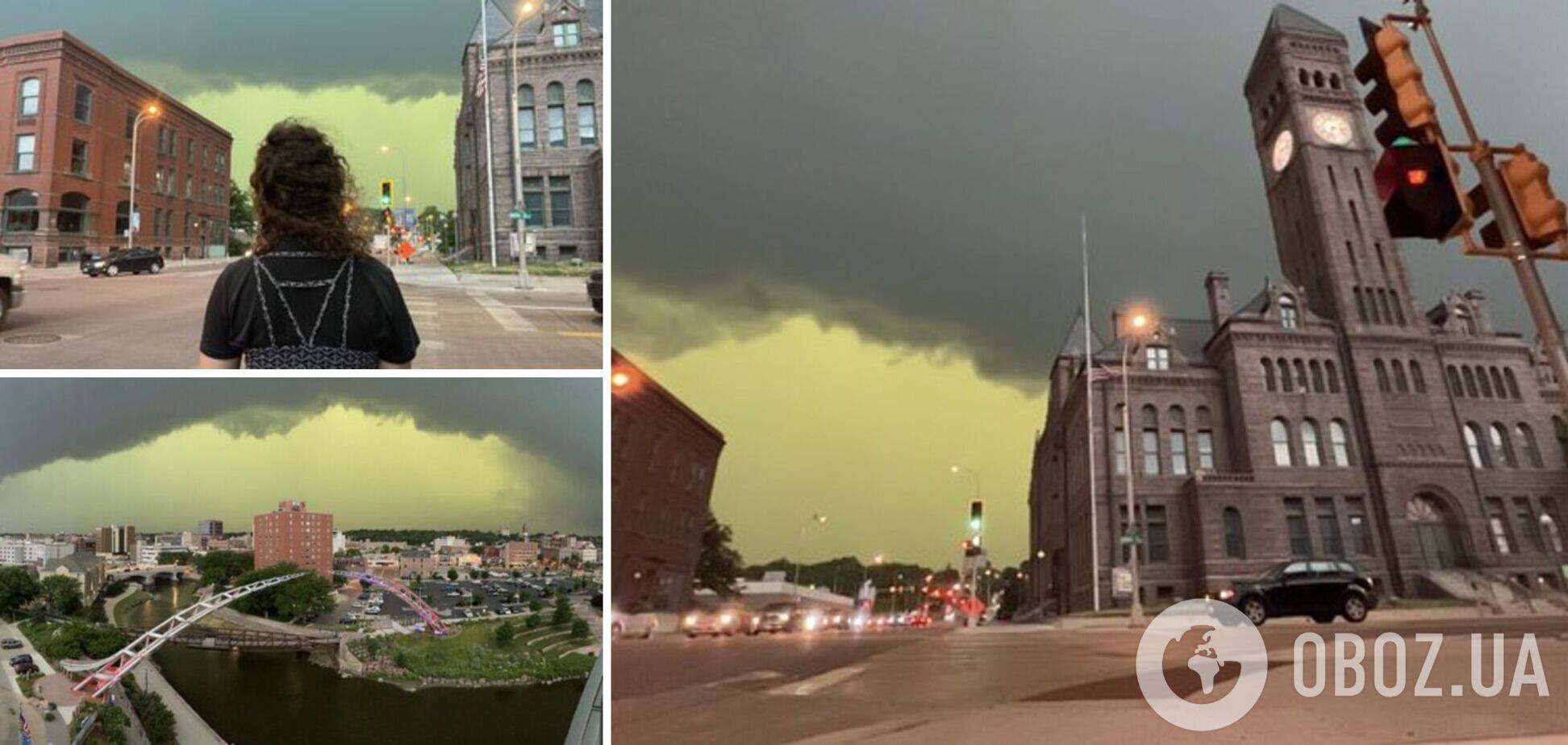 Небо стало зеленим: у США зафіксували моторошне природне явище. Фото і відео
