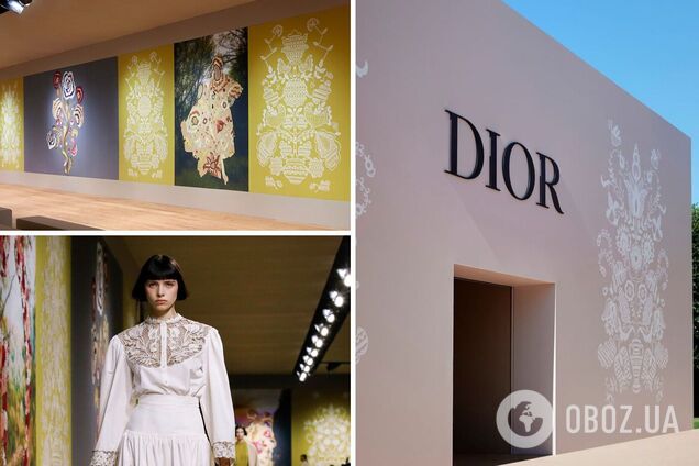 Dior использовал декорации украинской художницы для показа своей новой коллекции. Фото и видео