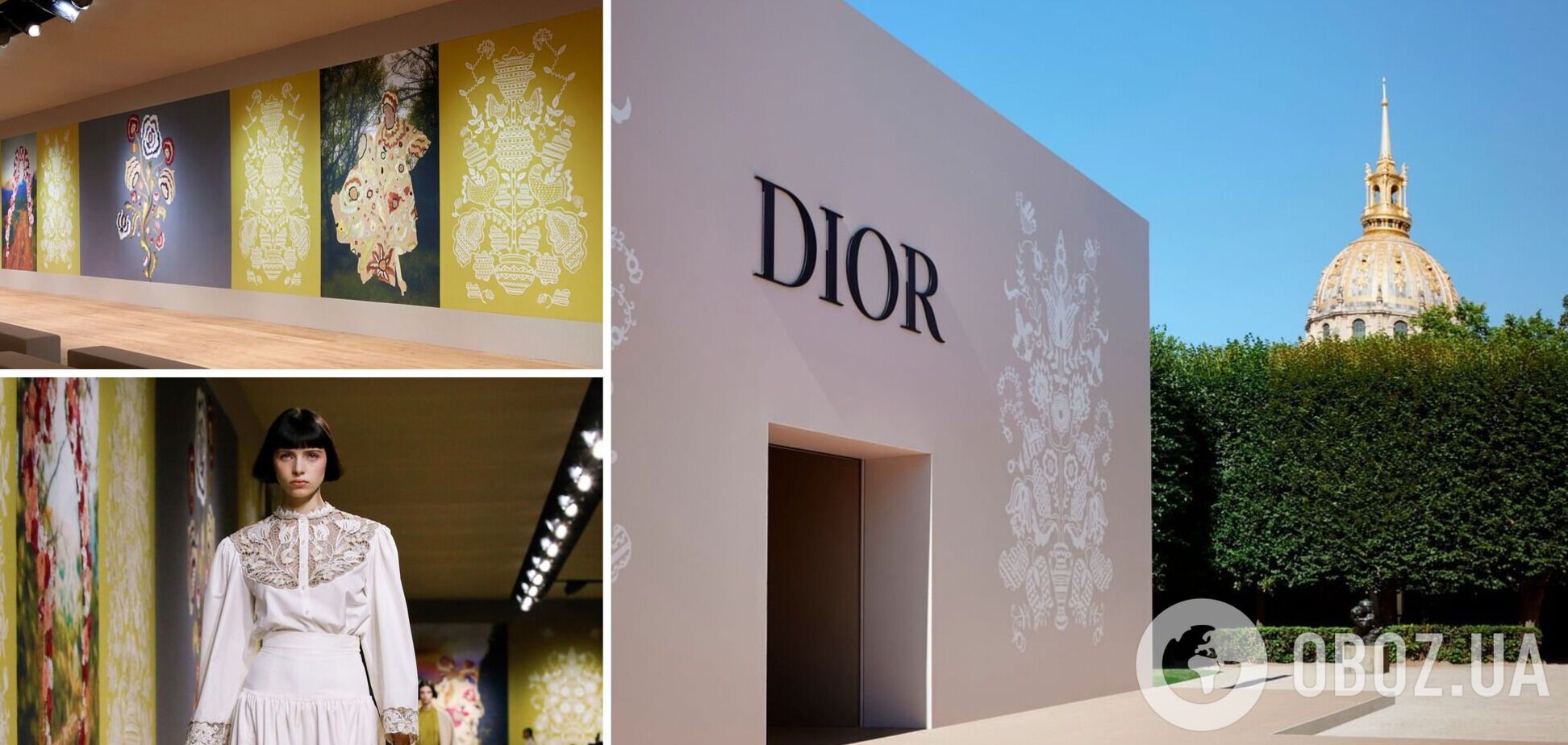 Dior використав декорації української художниці для показу своєї нової колекції. Фото та відео