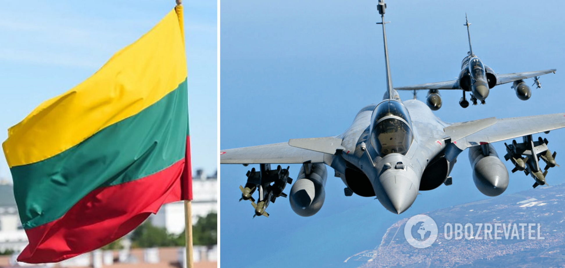 У небо над литовською Клайпедою піднялися літаки НАТО: мер заявив, що про навчання ніхто не попереджав. Відео