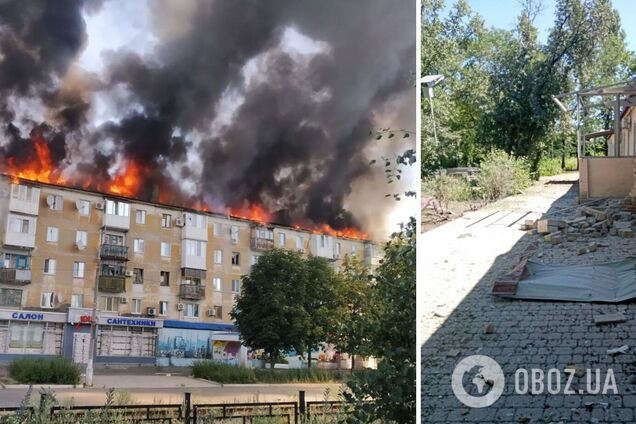 Один загиблий та двоє поранених: війська РФ цілий день обстрілювали Авдіївку, почалася пожежа. Фото