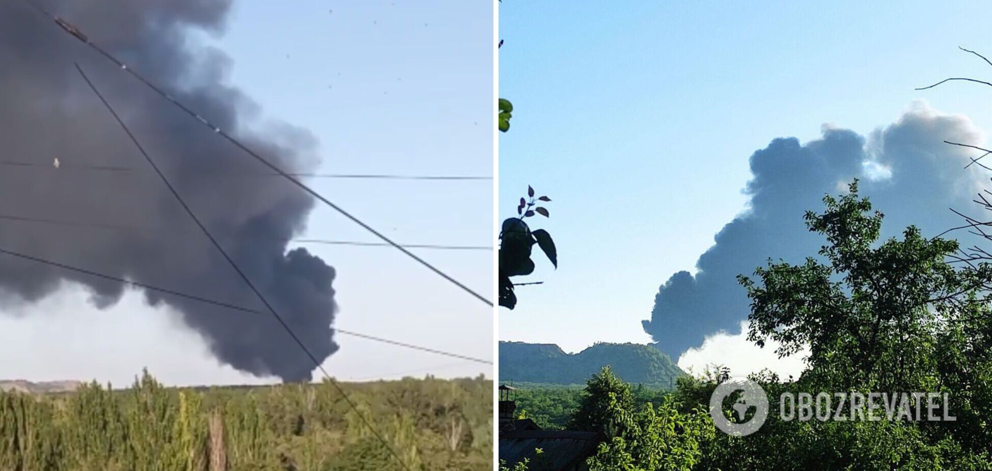В Донецке снова горит нефтебаза, где накануне 'курили в неположенном месте'. Фото и видео