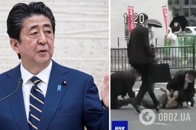 Момент покушения на Синдзо Абэ попал на видео