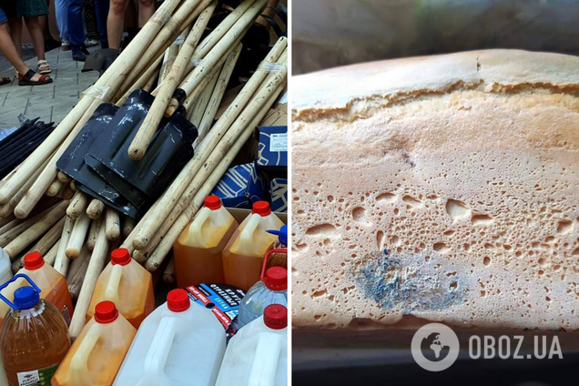 Хліб із пліснявою та тушонка з вимені: мешканцям Маріуполя надіслали гуманітарну допомогу від 'Єдиної Росії'. Фото