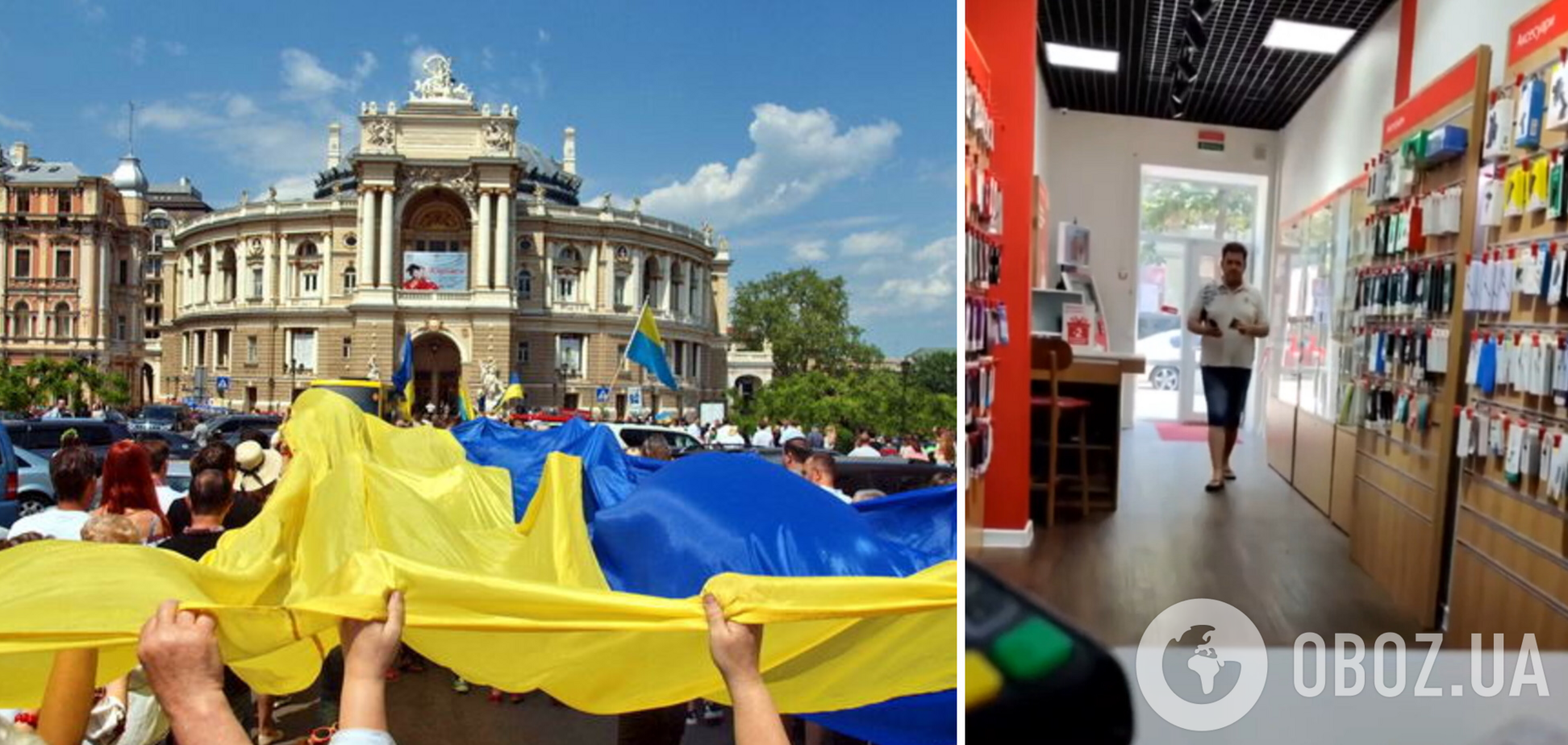 'Ты не в Украине, ты в Одессе!' Агрессивный посетитель магазина устроил скандал, но его поставили на место. Видео