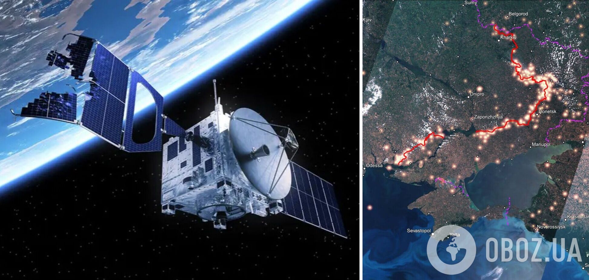 Система NASA в космосе фиксирует самые горячие точки фронта в Украине
