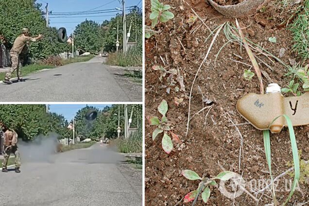 Росіяни закидали вулиці Донецька мінами і тепер самі ж їх знешкоджують. Відео