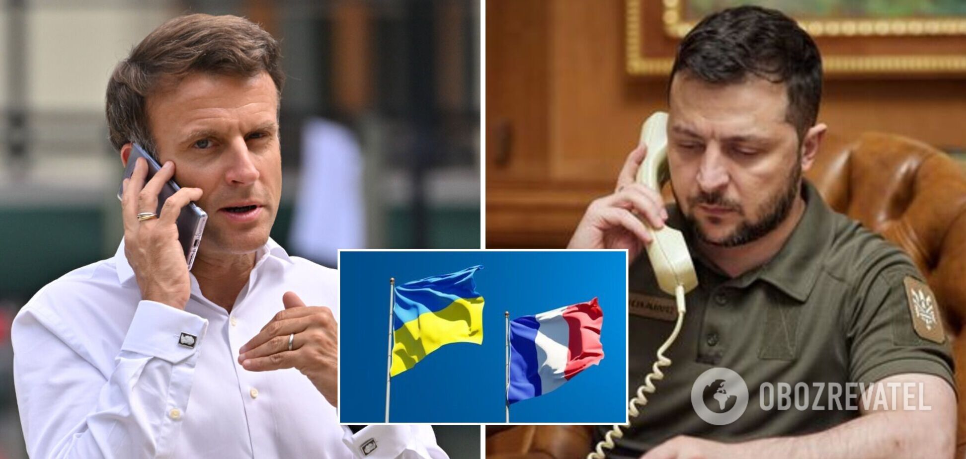 Макрон після масованого удару РФ обговорив із Зеленським військові потреби України