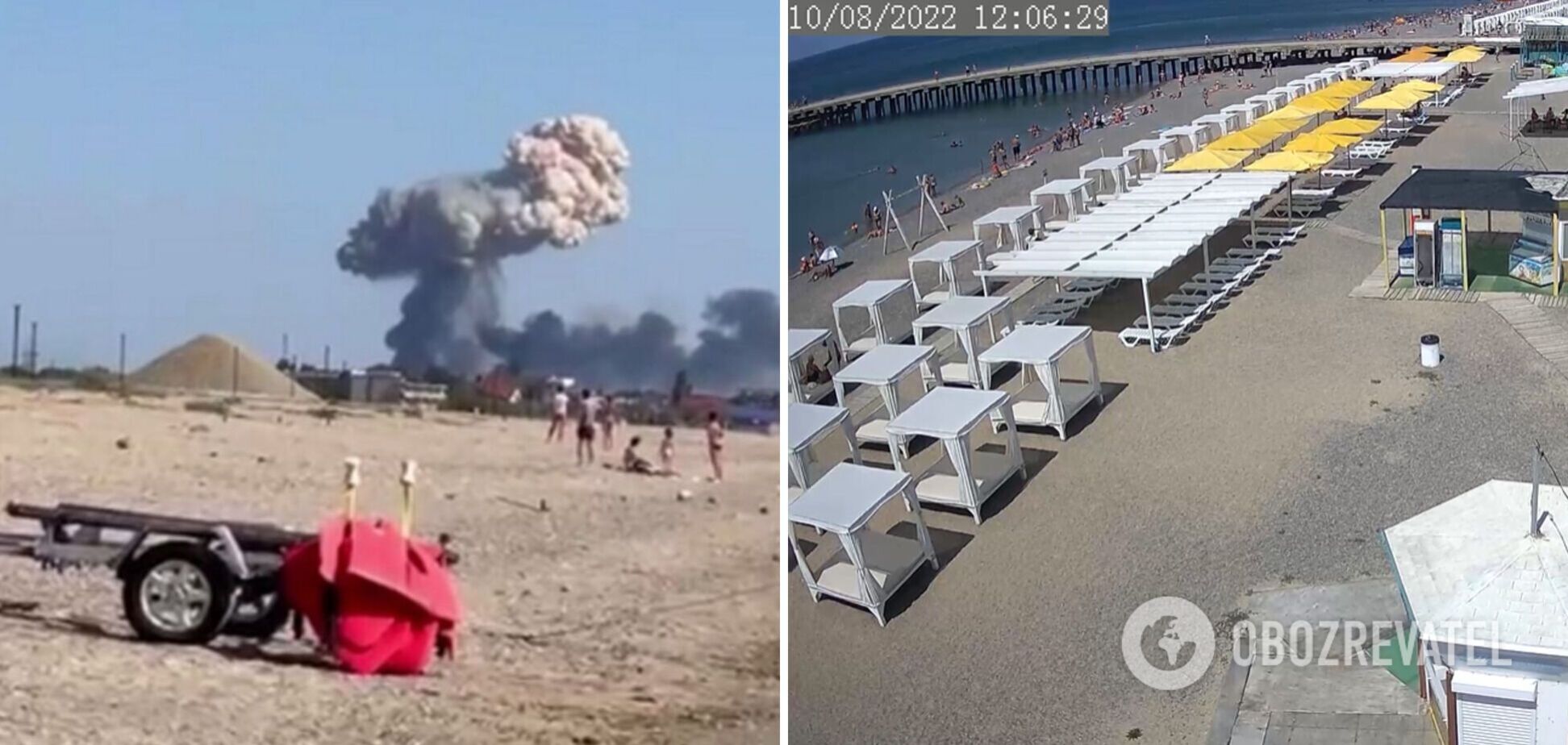 'Курити – шкідливо для здоров'я': у Новофедорівці після вибухів спорожніли пляжі, в мережі жартують. Фото 