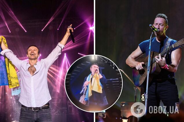 В этот раз с Вакарчуком. Coldplay снова спели песню 'Обійми' на своем концерте